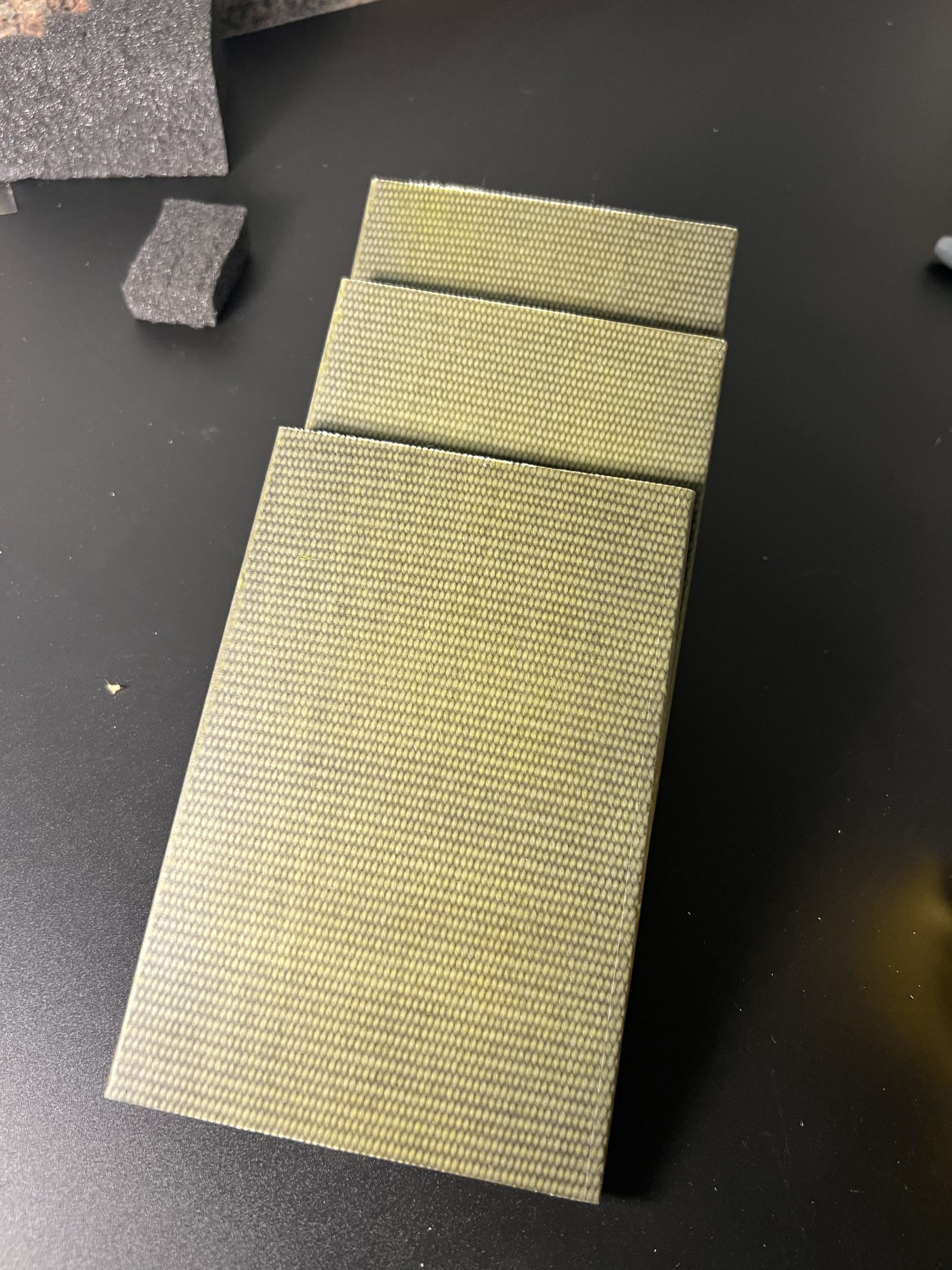 OD green with yellow firehose micarta (slab) - Image 3