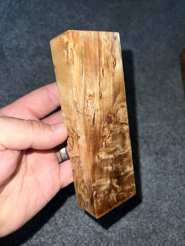 Karelian birch block!