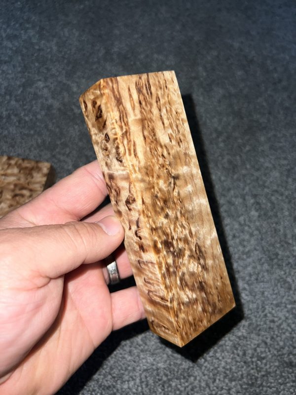 Karelian birch block!