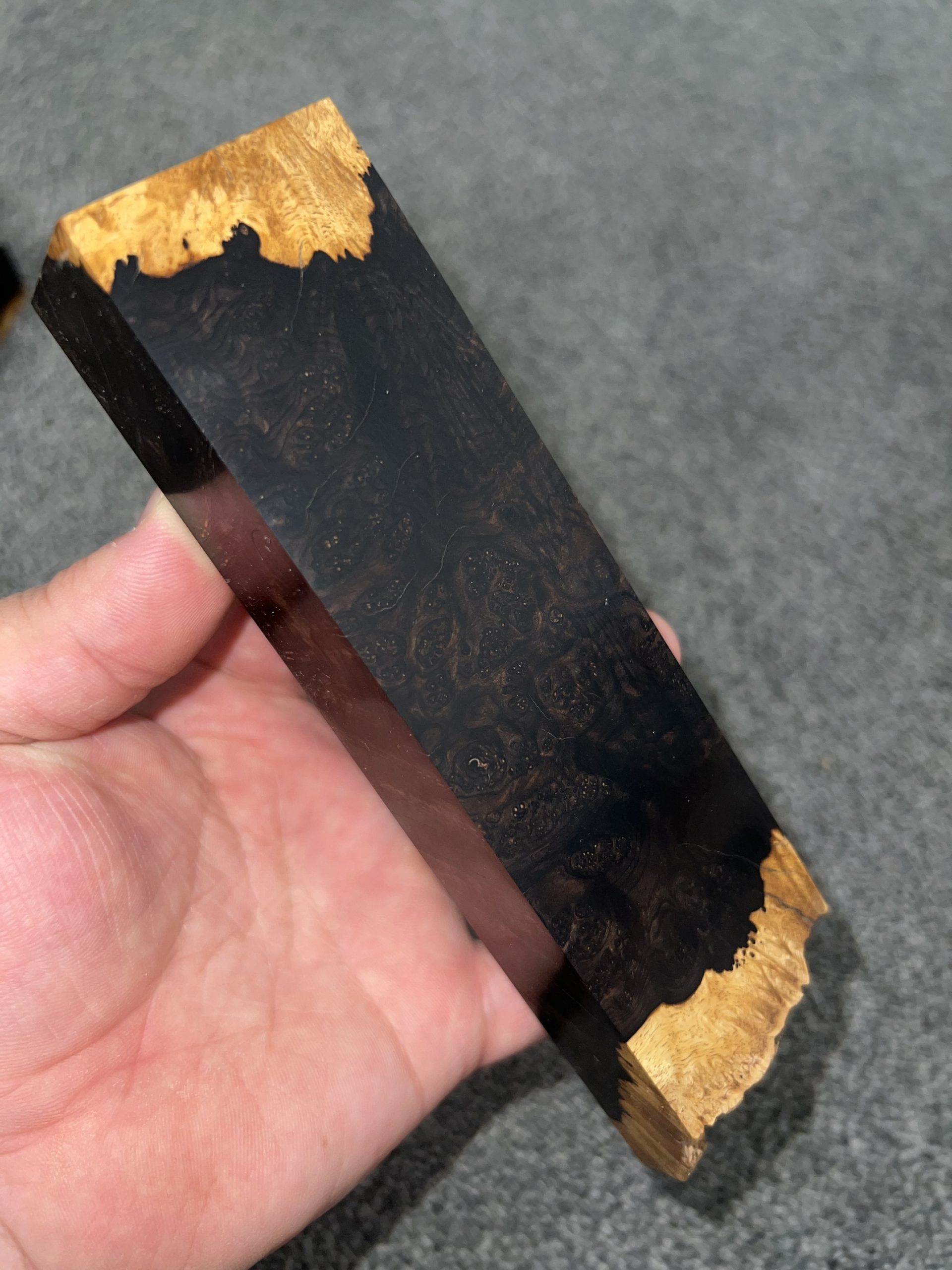 African Blackwood burl block!