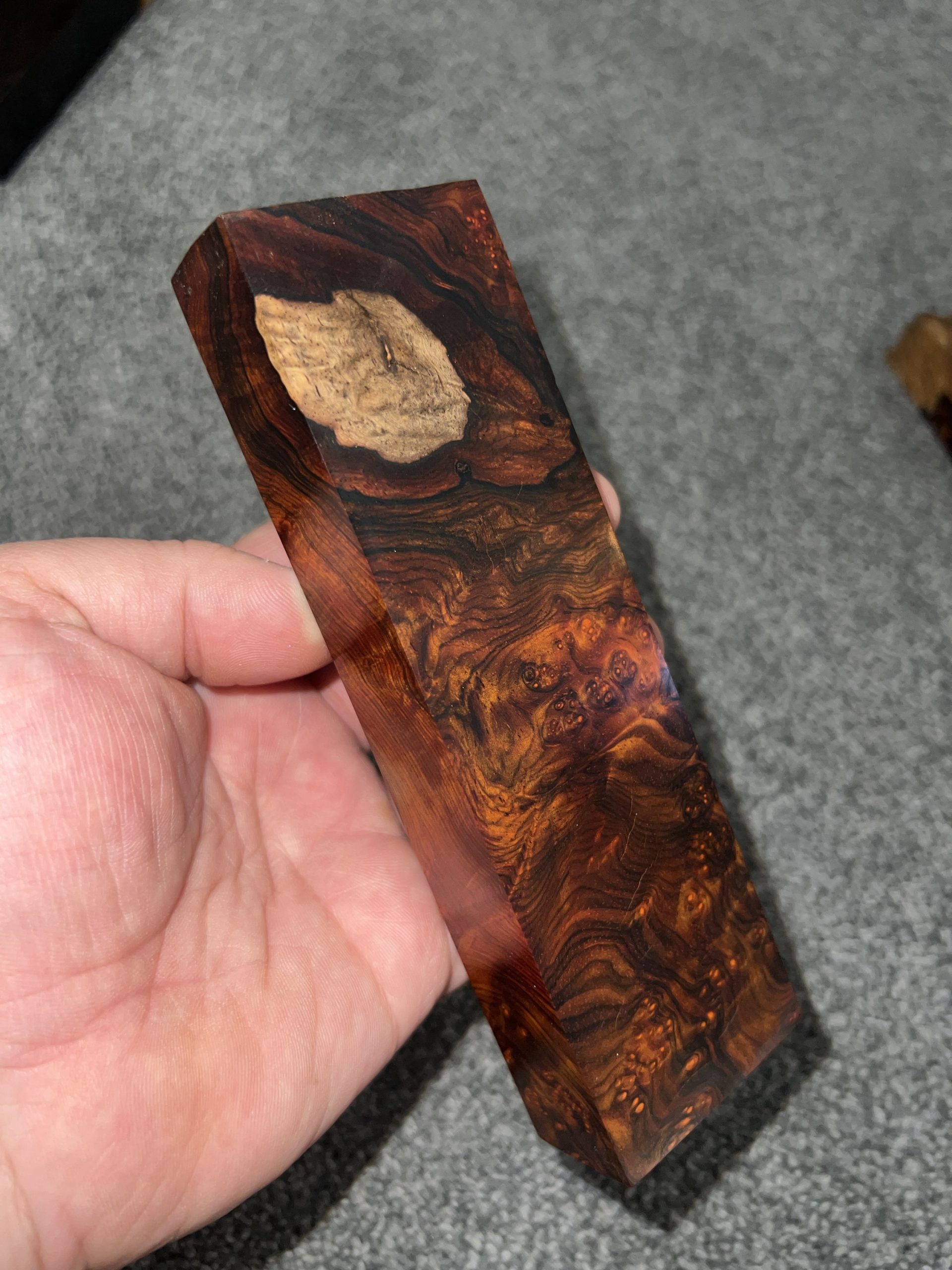 Cocobolo Burl block! - Image 2