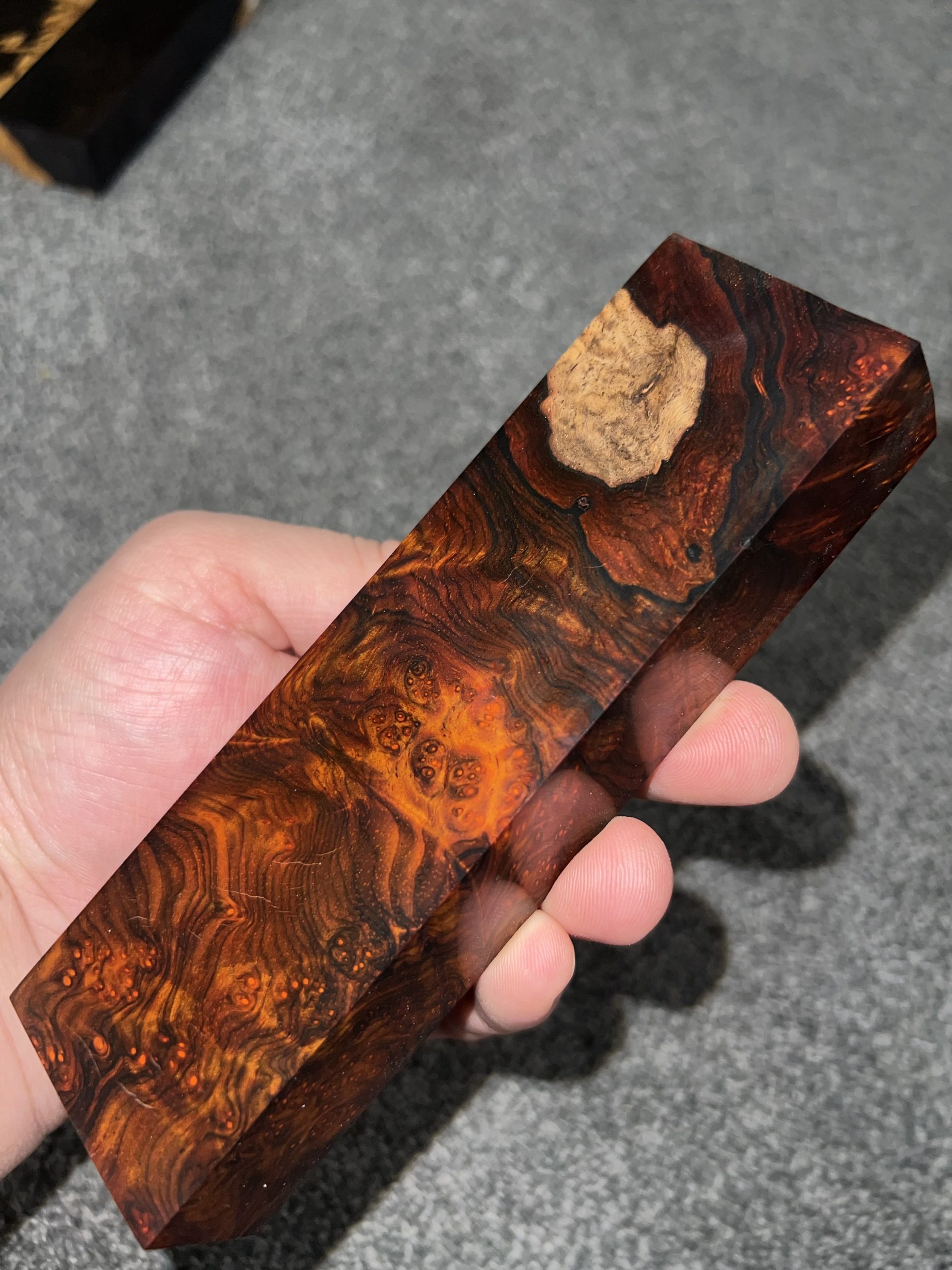 Cocobolo Burl block!